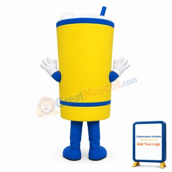 Cartoon Snow Top Coffee Lightweight Mascot Adult Costume