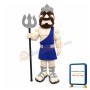 Triton God Mascot Costume 
