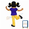 Friendly Black Girl Mascot Costume