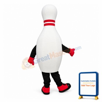 Cartoon Bowling Pin Lightweight Mascot Adult Costume