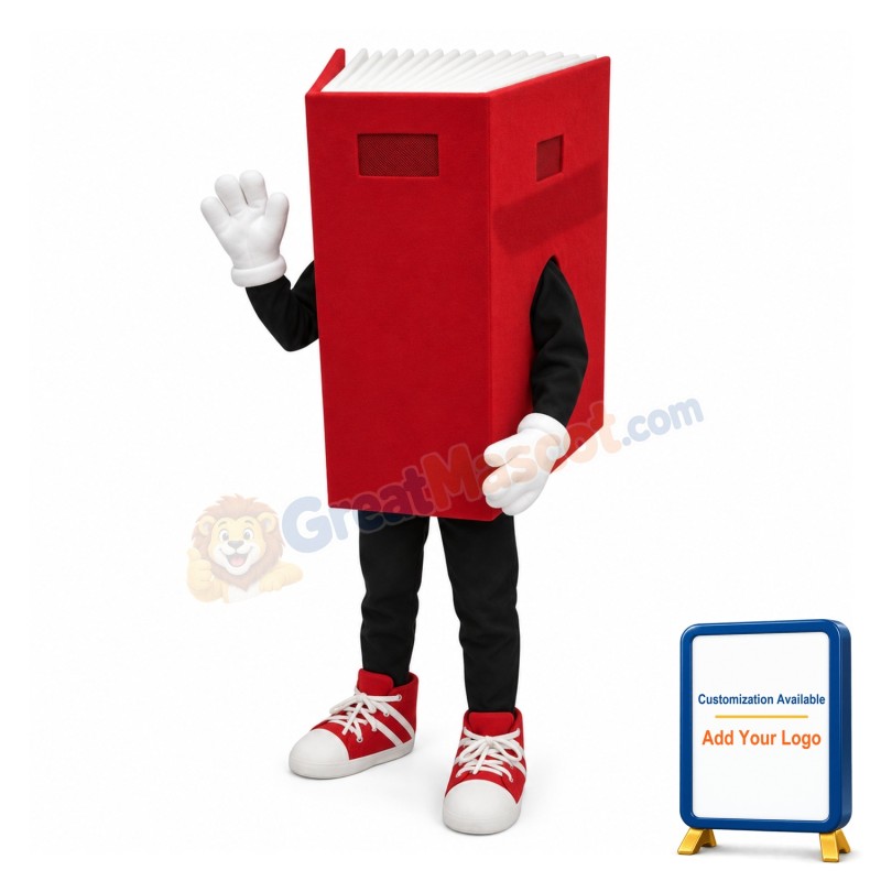 Lightweight Red Book Mascot Costume 