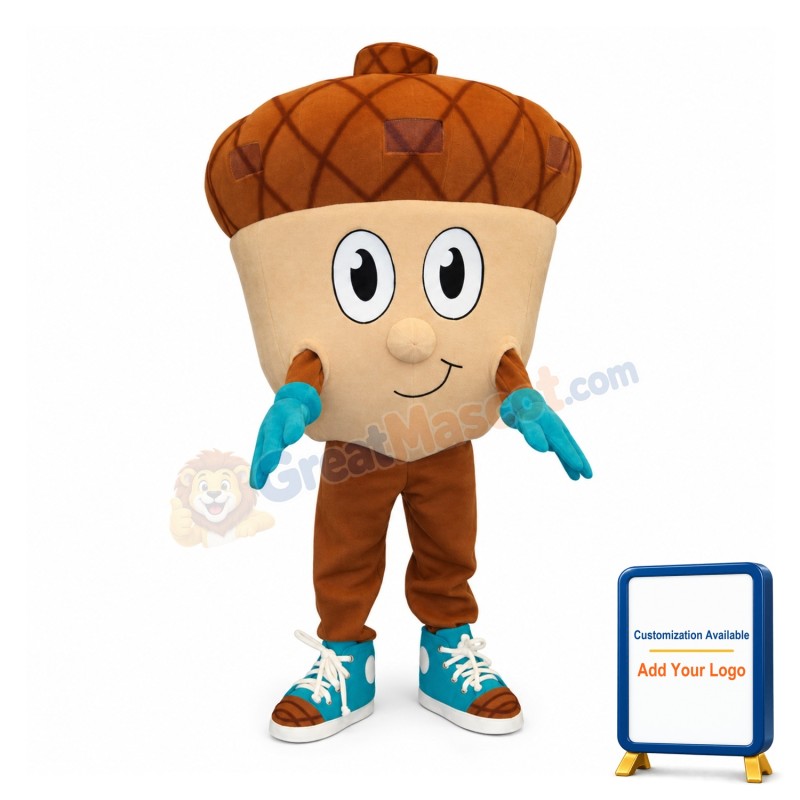 Adult Cartoon Acorn Lightweight Mascot Costume