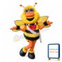 Lovely Honeybee Long Fur Mascot Costume