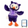 Cute Purple Owl Mascot Costume