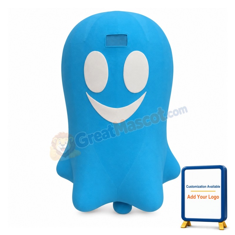 Cartoon Blue Ghost Lightweight Mascot Costume