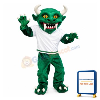 Fearsome Green Monster Hodag Mascot Costume