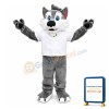 Lovely Grey Husky Dog Mascot Costume