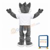 Lovely Grey Husky Dog Mascot Costume