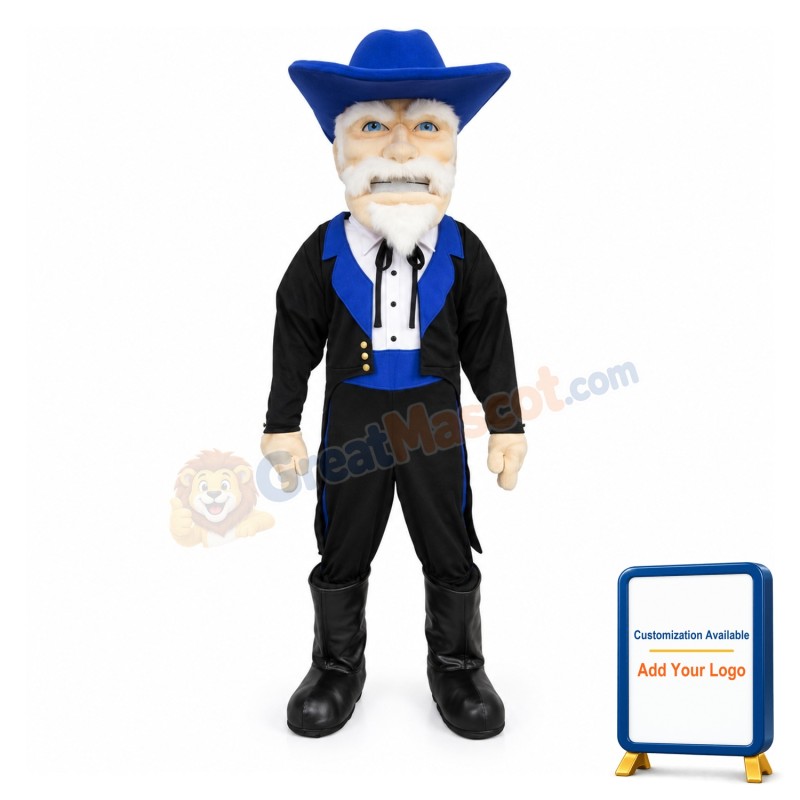 Kind Old Cowboy Mascot Adult Costume