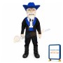 Kind Old Cowboy Mascot Adult Costume