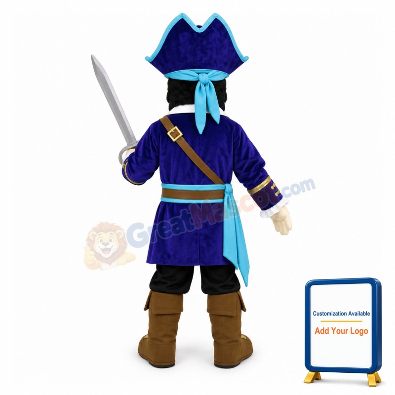 Evil Purple Patriot Mascot Costume