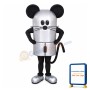 Cartoon Silver Computer Mouse Mascot Costume