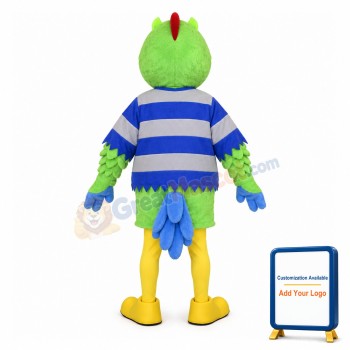 Green Parrot Mascot Adult Costume