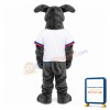 Grey Dog Mascot Adult Costume