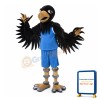 College Basketball Black Crow Mascot Costume