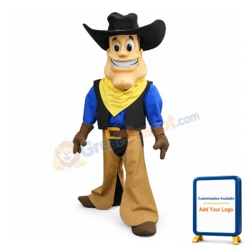 Handsome Cowboy Mascot Costume