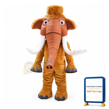 Lightweight Brown Mammoth Animal Mascot Costume