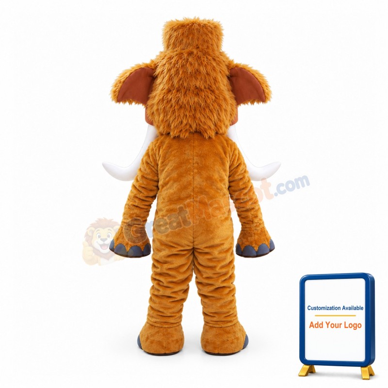 Lightweight Brown Mammoth Animal Mascot Costume