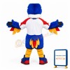 Blue Falcon Long Fur Mascot Costume
