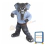Fierce Power Gray Elephant Mascot Costume
