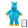 Cute Cartoon Blue Hippo Mascot Costume