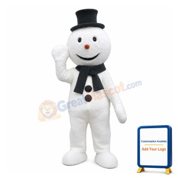 Snowman Gentleman Mascot Costume