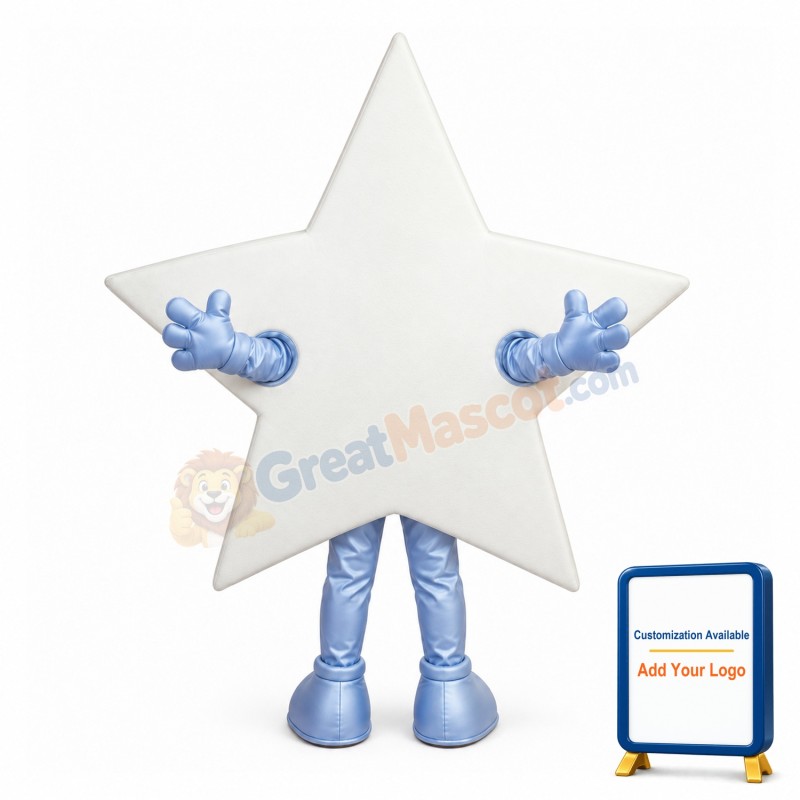 Cartoon White Star Lightweight Mascot Costume