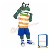 Funny Green Crocodile Mascot Adult Costume