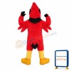 Angry Cardinal Bird Mascot Adult Costume