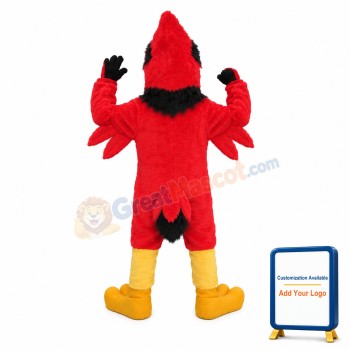 Angry Cardinal Bird Mascot Adult Costume