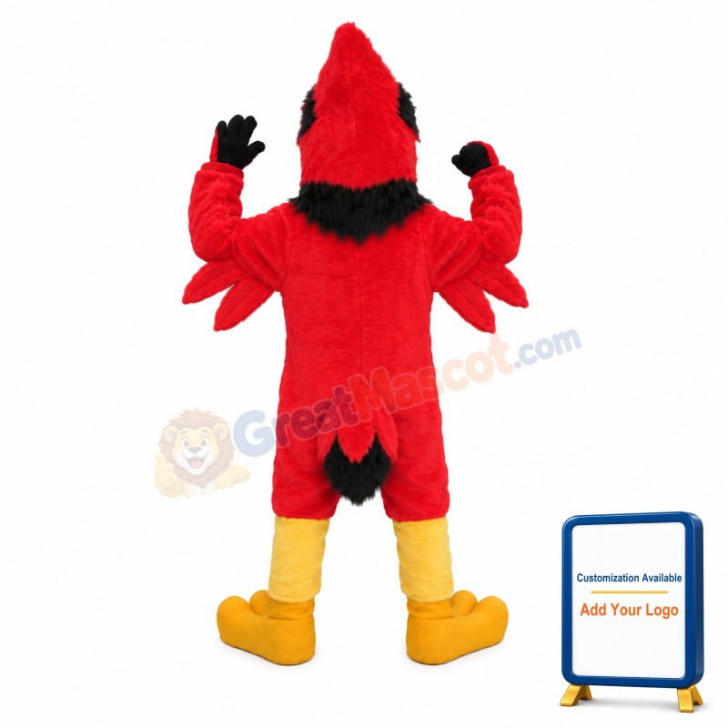 Angry Cardinal Bird Mascot Adult Costume