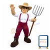 Power Farmer Mascot Costume