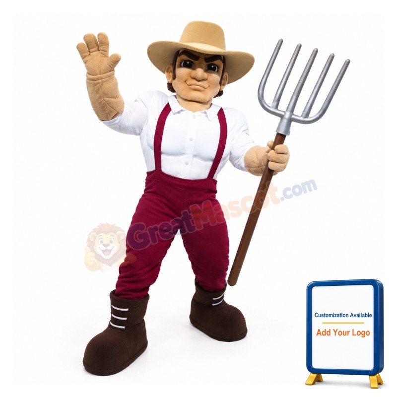 Power Farmer Mascot Costume