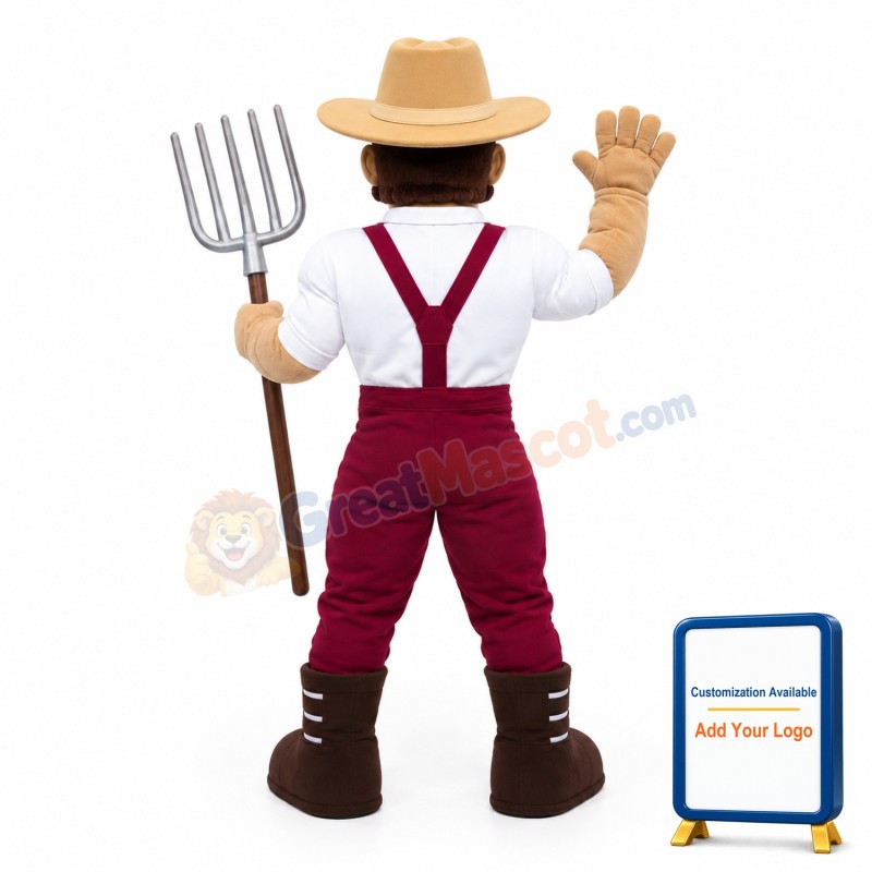 Power Farmer Mascot Costume