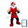 Power Red Viking Old Man Mascot Costume
