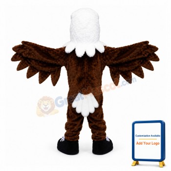 Howling Bald Eagle Mascot Costume