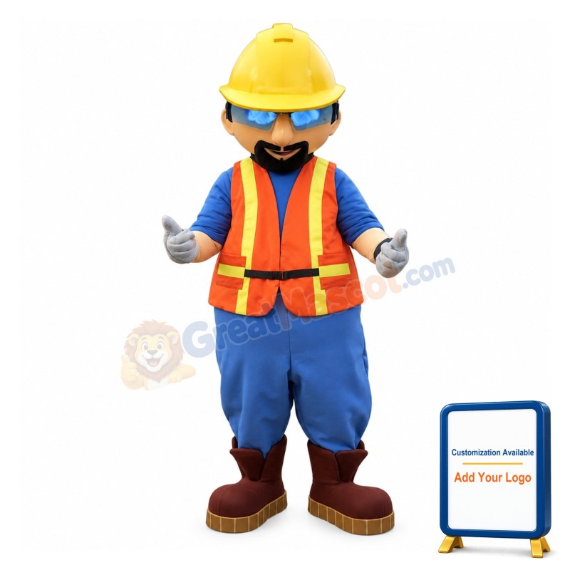 Cool Builder Mascot Costume