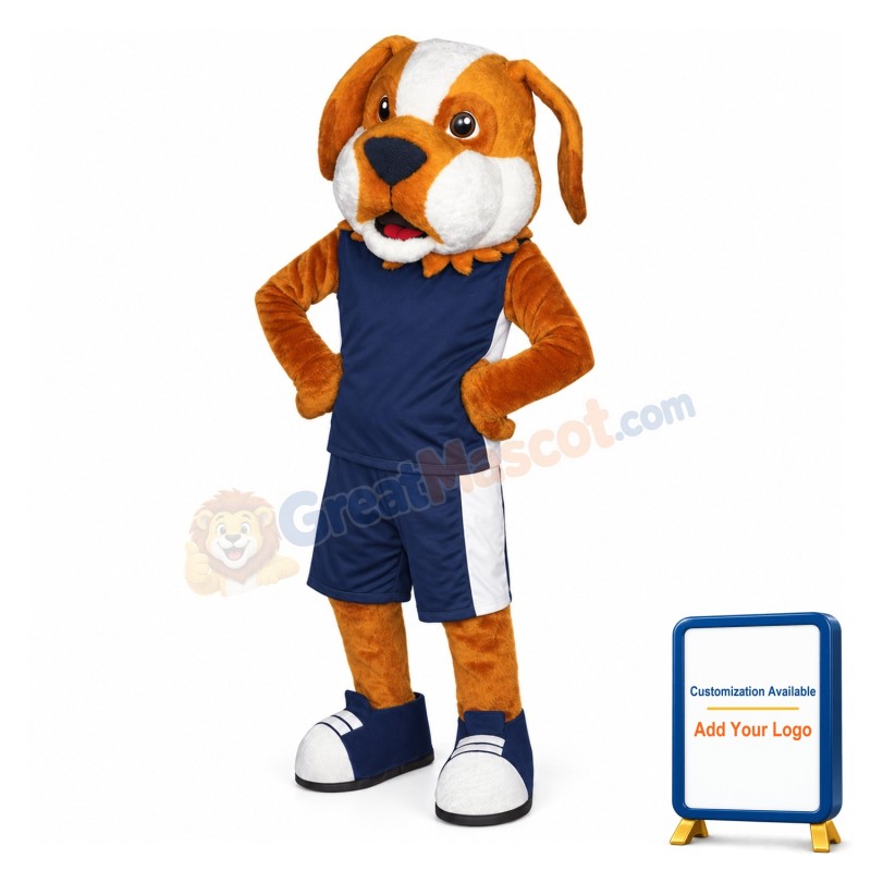 College Sports Bulldog Mascot Costume
