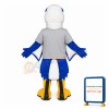 Fierce Blue Eagle Mascot Costume