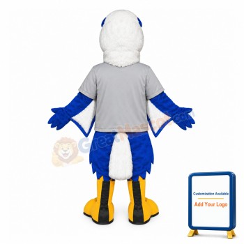 Fierce Blue Eagle Mascot Costume
