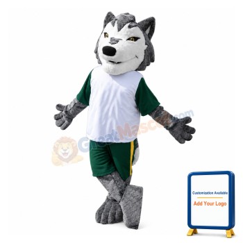 Sport Grey Wolf Mascot Costume