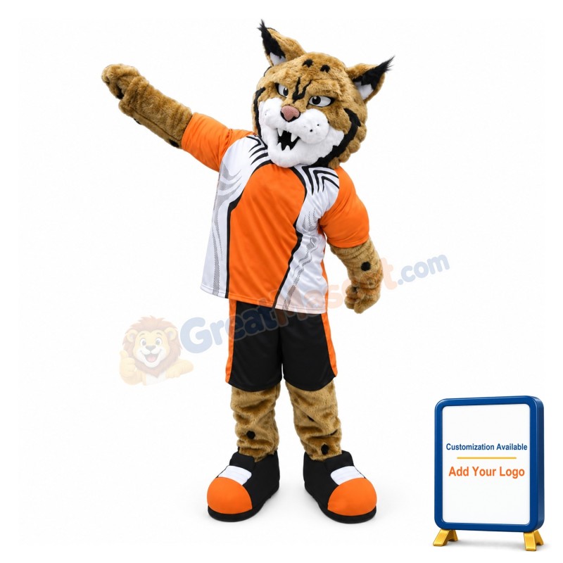 Fierce Power Wildcat Sports School Mascot Costume