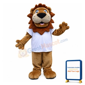 Cute Lion Mascot Adult Costume
