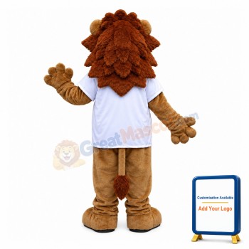 Cute Lion Mascot Adult Costume