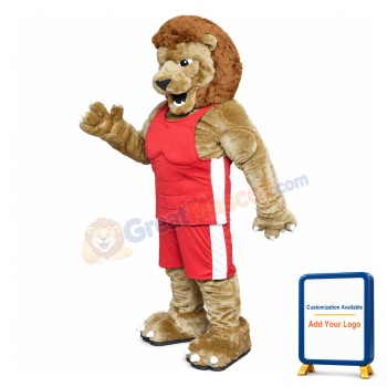 Fierce Power Lion Sports School Mascot Costume