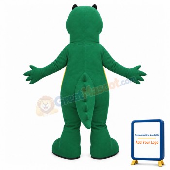 Big Mouth Green Crocodile Mascot Costume