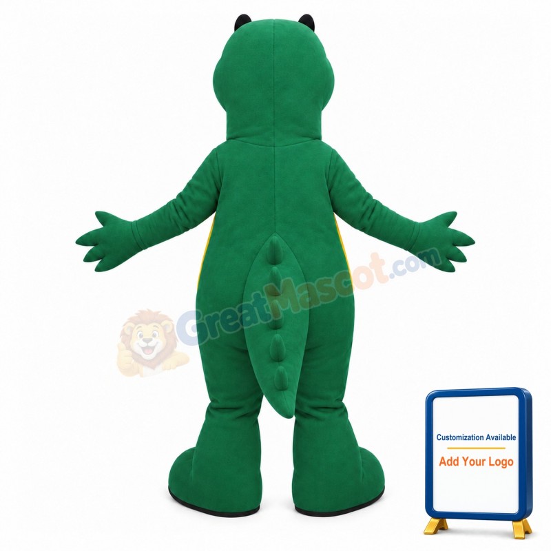 Big Mouth Green Crocodile Mascot Costume