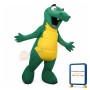 Big Mouth Green Crocodile Mascot Costume