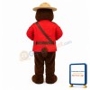 Old School Brown Bear Sheriff Mascot Costume