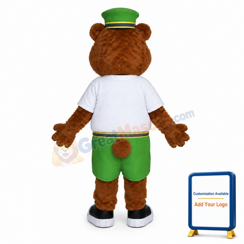 Cartoon Grizzly Bear Mascot Costume